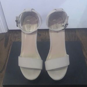 Call It Spring Beige Wedged Sandals